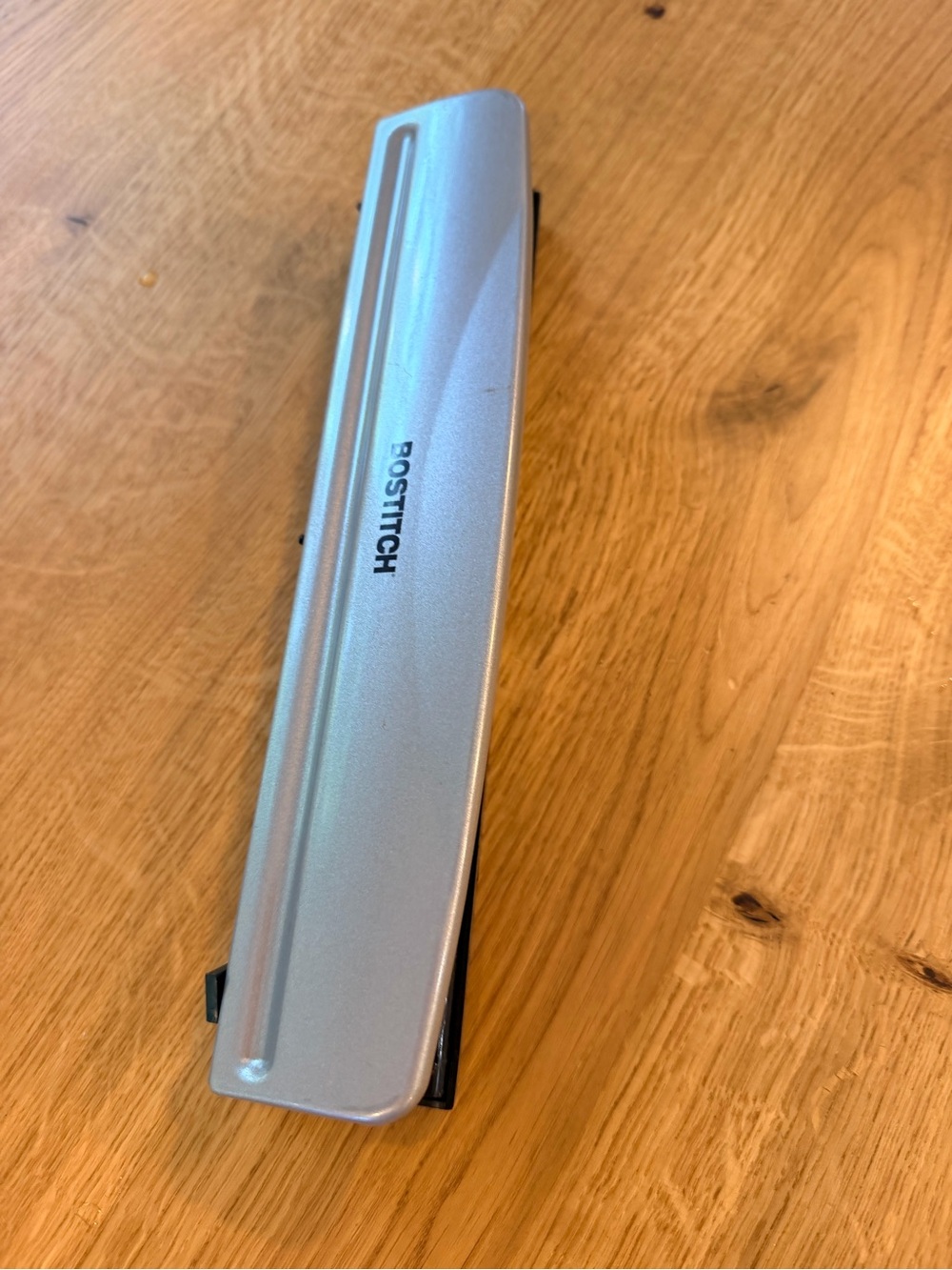 Bostitch Office Premium 3 Hole Punch, 12 Sheet Capacity, Metal, Rubber Base